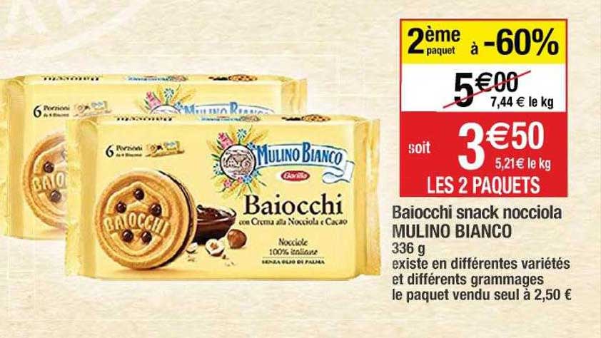 baiocchi snack nocciola mulino bianco