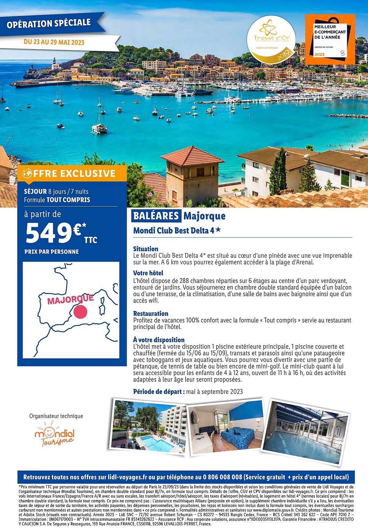 baléares majorque : mondi club best delta 4*