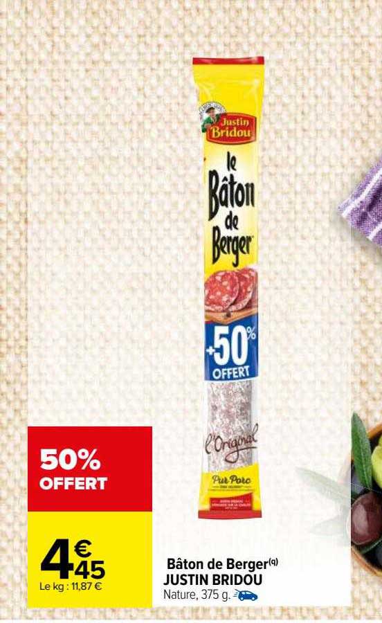 bâton de berger justin bridou