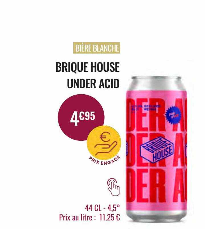 bière blanche brique house under acid