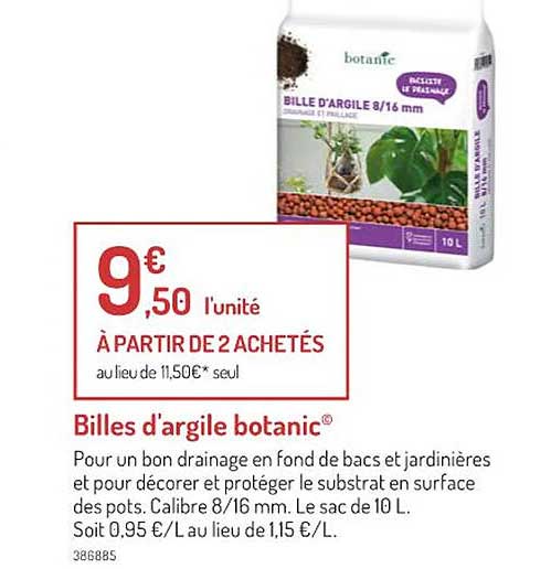 billes d'argile botanic