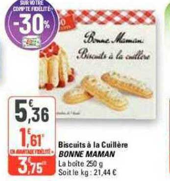 biscuits à la cuillère bonne maman