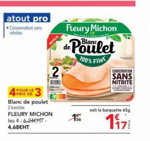 blanc de poulet fleury michon
