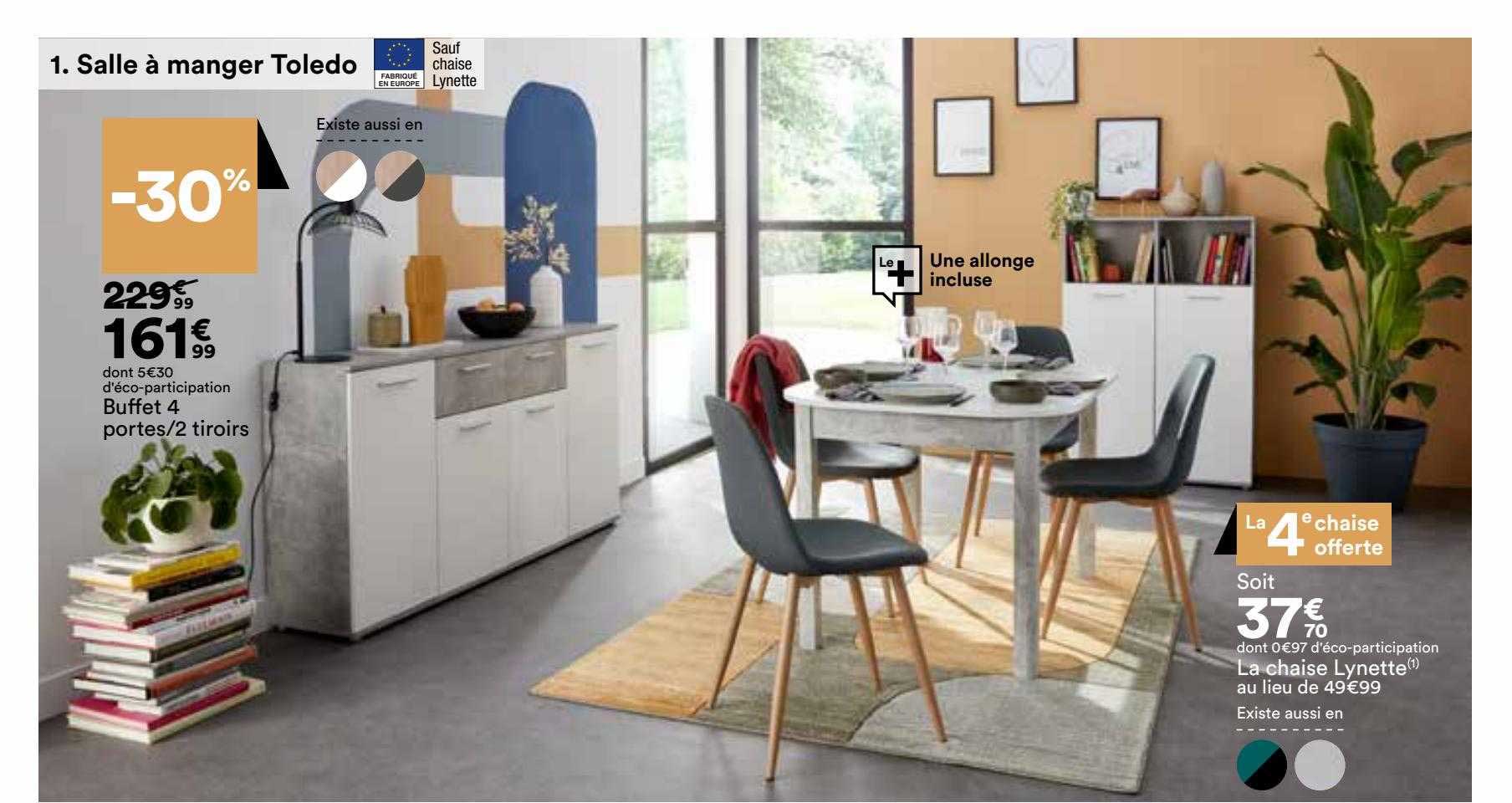 Buffet 4 Portes-2 Tiroirs, La Chaise Lynette