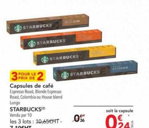 Capsules De Café Starbucks