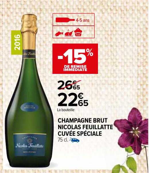 champagne brut nicolas feuillatte cuvée spéciale
