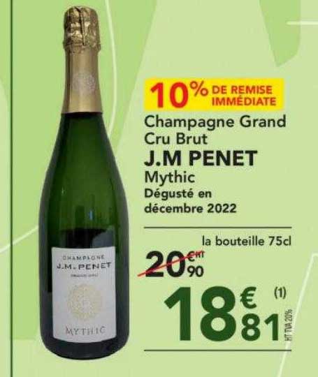 champagne grand cru brut j.m penet mythic