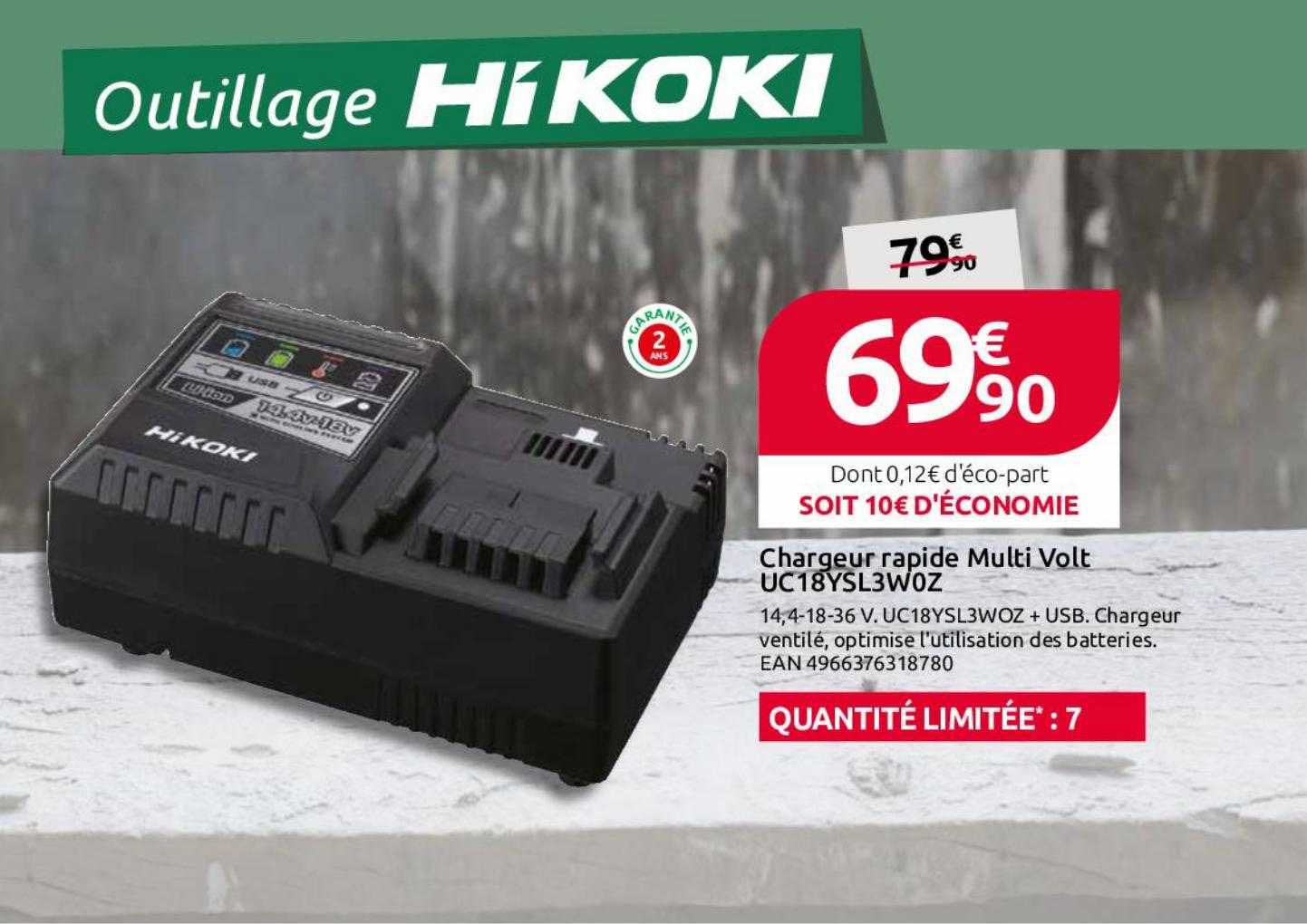 chargeur rapide multi volt hikoki