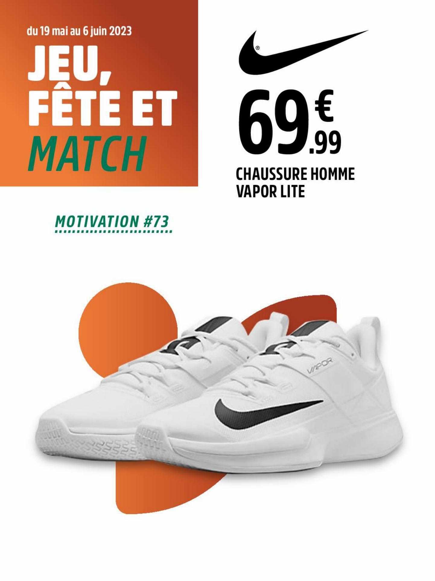 chaussure homme vapor lite nike