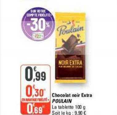 Chocolat Noir Extra Poulain