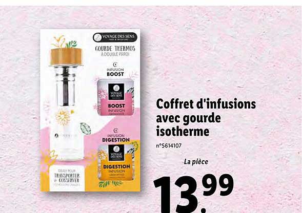 Coffret D'infusions Avec Gourde Isotherme
