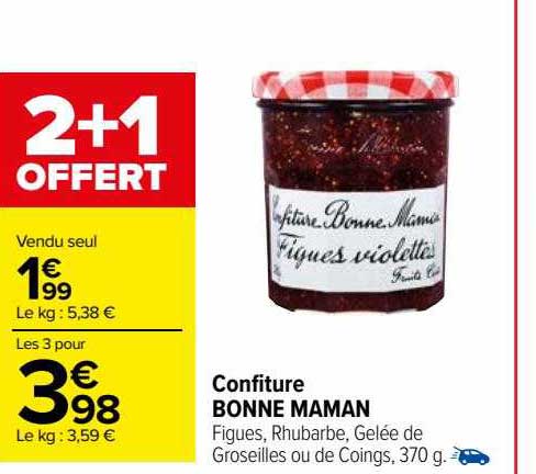 confiture bonne maman