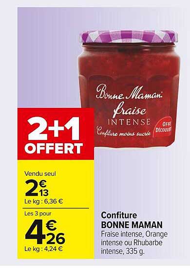 confiture bonne maman