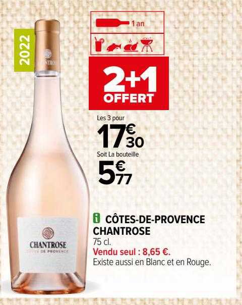 côtes-de-provence chantrose