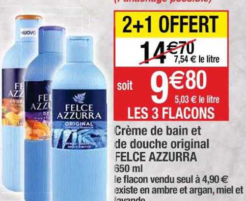 crème de bain et de douche original felce azzurra