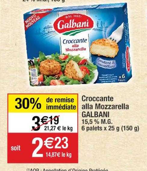 croccante alla mozzarella galbani