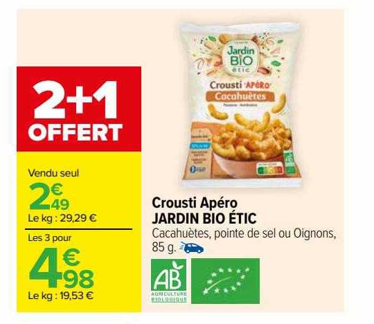Crousti Apéro Jardin Bio étic