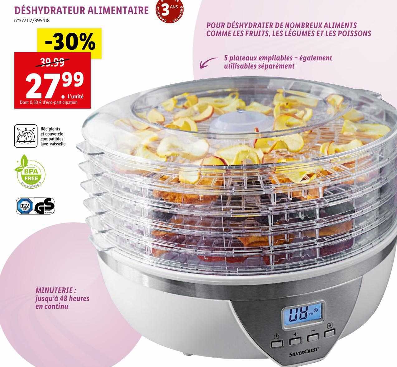 Déshydrateur Alimentaire Silvercrest