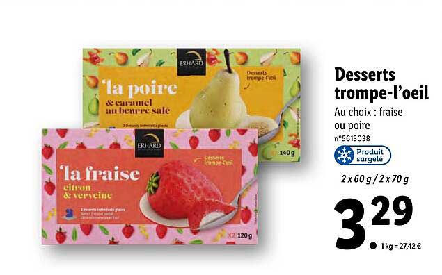 Desserts Trompe-l'oeil