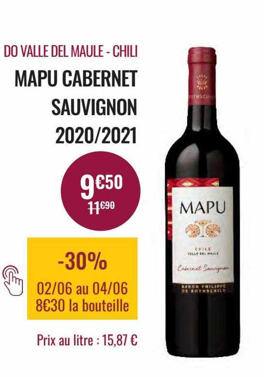 do valle del maule - chili mapu cabernet sauvignon 2020-2021