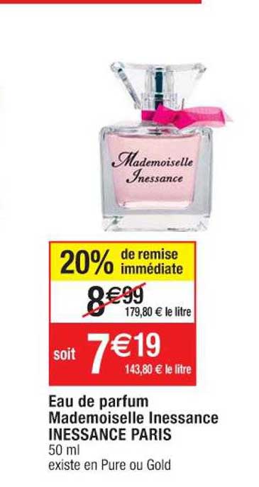 eau de parfum mademoiselle inessance inessance paris