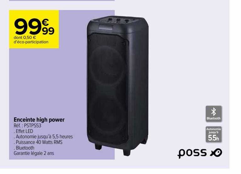 enceinte high power poss