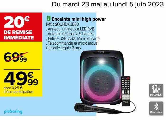 enceinte mini high power