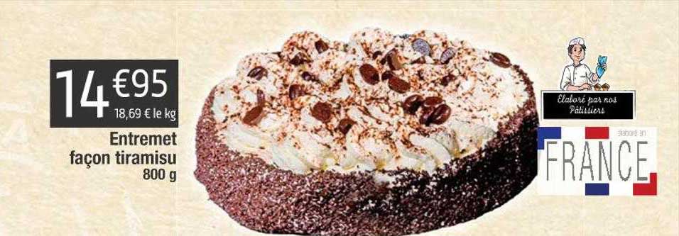 entremet façon tiramisu