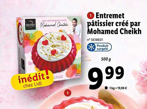 entremet pâtissier créé par mohamed cheikh