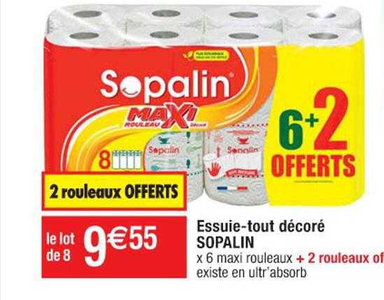 essuie-tout décoré sopalin
