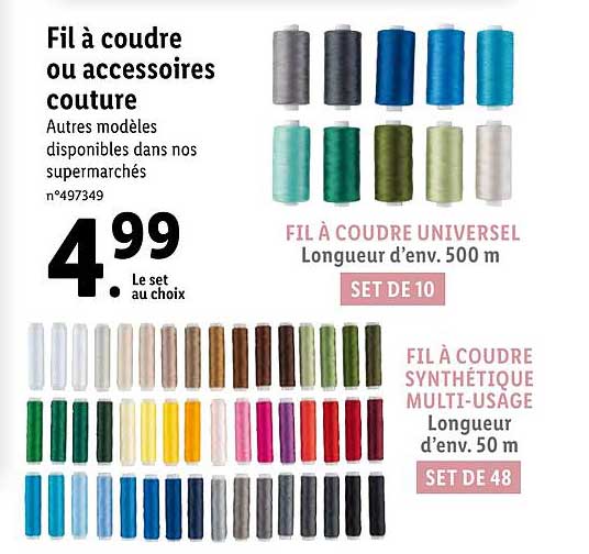 fil à coudre ou accessoires couture