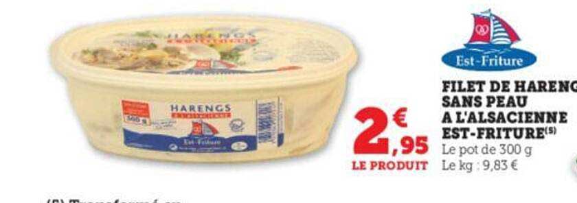 filet de hareng sans peau à l'alsacienne est-friture