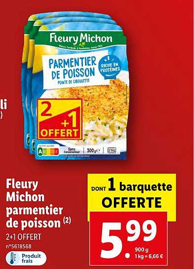 Fleury Michon Parmentier De Poisson