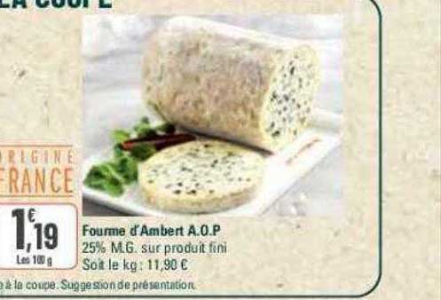 fourme d'ambert a.o.p.