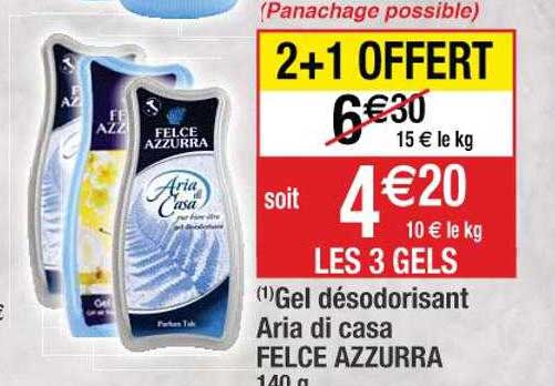 gel désodorisant aria di casa felce azzurra