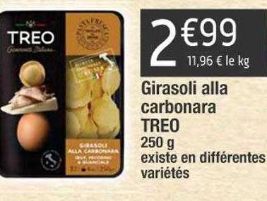 girasoli alla carbonara treo