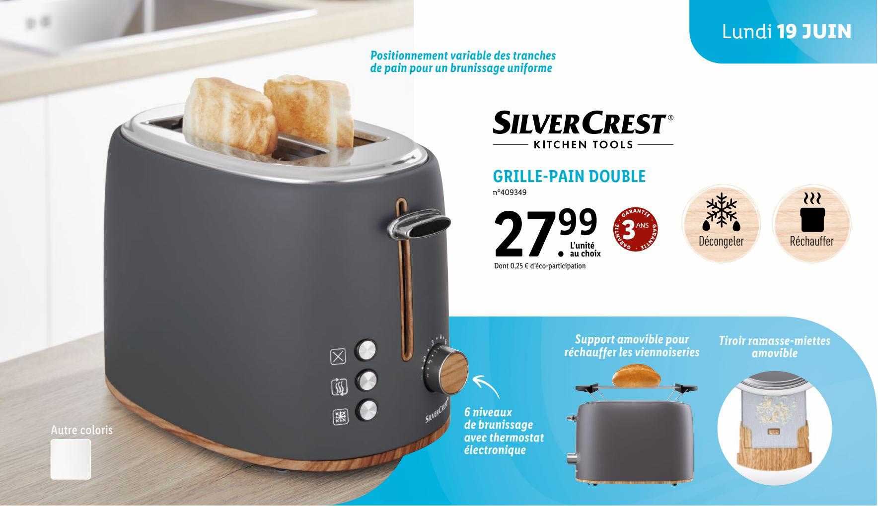 grille-pain double silvercrest