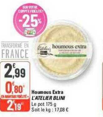 houmous extra l'atelier blini