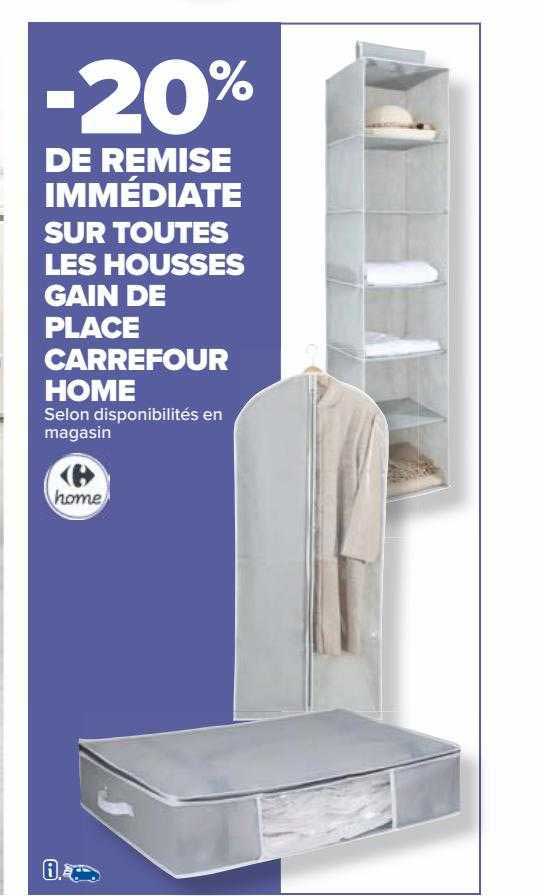 housses gain de place carrefour home