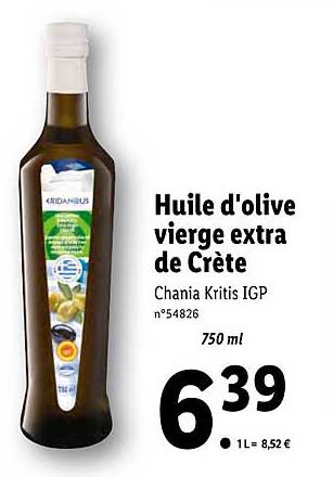 Huile D'olive Vierge Extra De Crète Eridanous