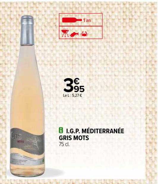 i.g.p. méditerranée gris mots