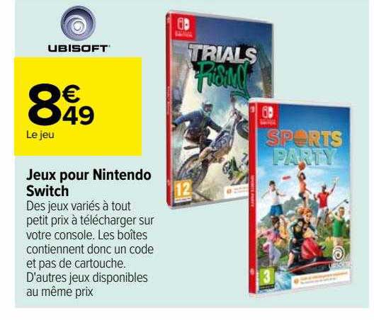 Jeux Pour Nintendo Switch Ubisoft