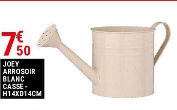 joey arrosoir blanc casses - h14 x d14 cm