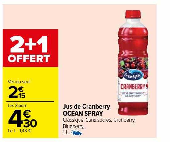 Jus De Cranberry Ocean Spray