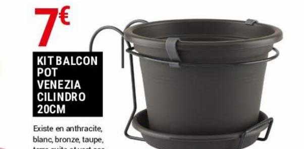 kit balcon pot venezia cilindro 20cm