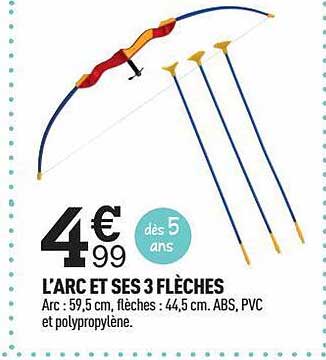 l'arc et ses 3 flèches