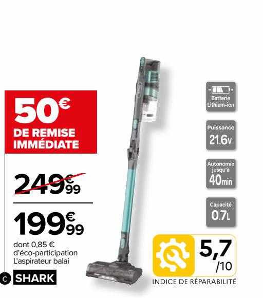 l'aspirateur balai shark