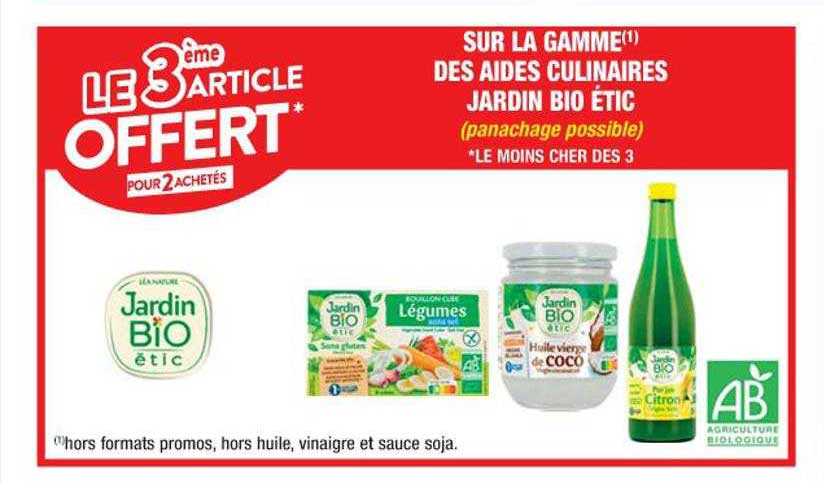 la gamme des aides culinaires jardin bio étic