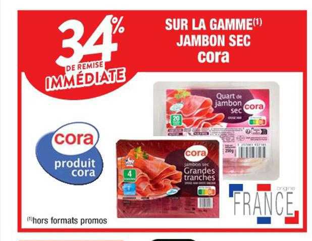 la gamme jambon sec cora