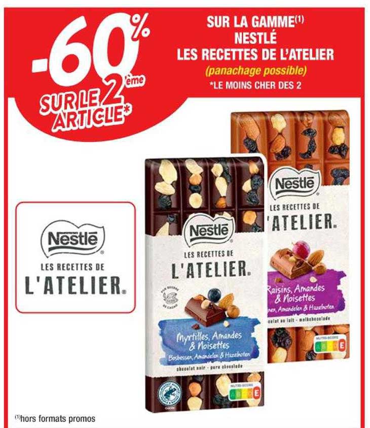 la gamme nestlé les recettes de l'atelier